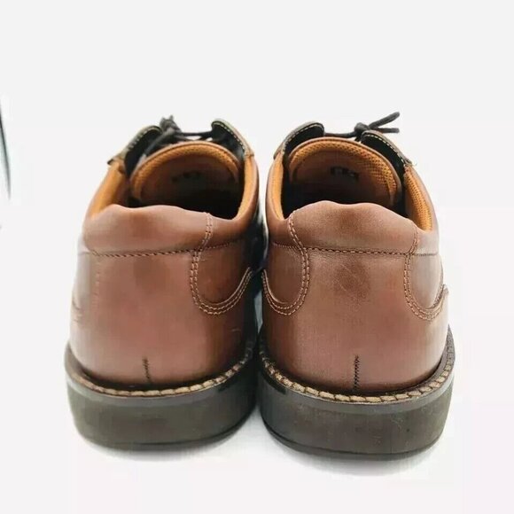 ECCO Shoes Mens Size 12-12.5 / EU 46 Leather Brown Lace-Up Derby Dress Shoe Heel main image 6